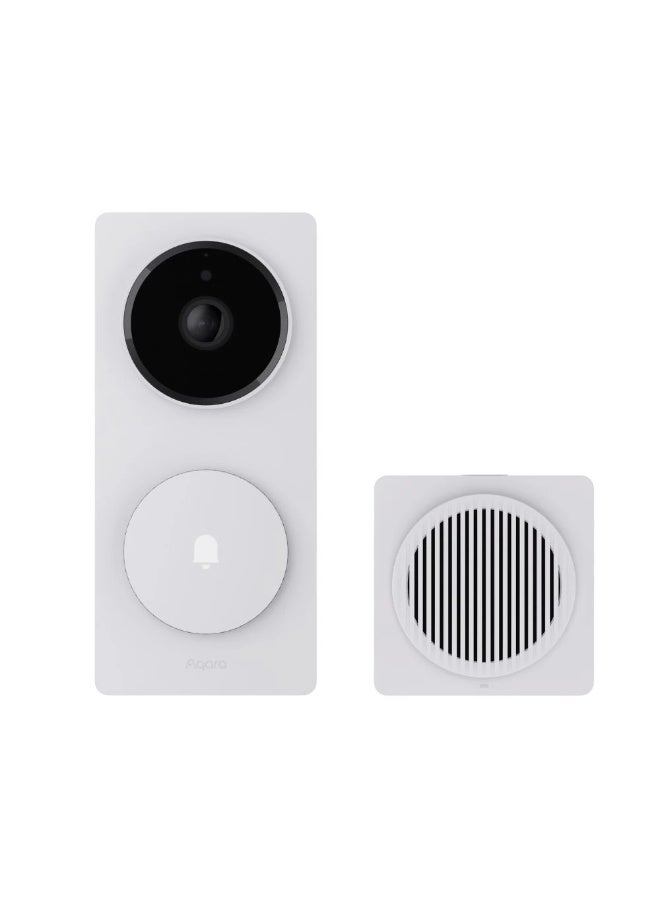Aqara Smart Video Doorbell G410 Select White Global version, Indoor/Outdoor, 2K Resolution, Face ID, Smart Home Hub, Zigbee 3.0, Thread Border Router, Matter Controller, Battery/Wired Power - Image 2
