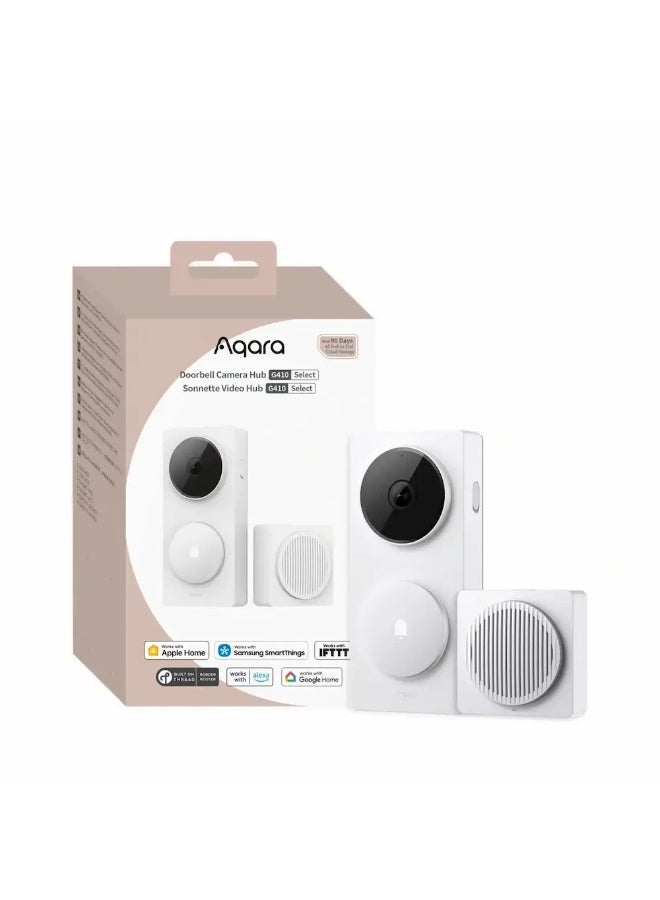 Aqara Smart Video Doorbell G410 Select White Global version, Indoor/Outdoor, 2K Resolution, Face ID, Smart Home Hub, Zigbee 3.0, Thread Border Router, Matter Controller, Battery/Wired Power - Image 4