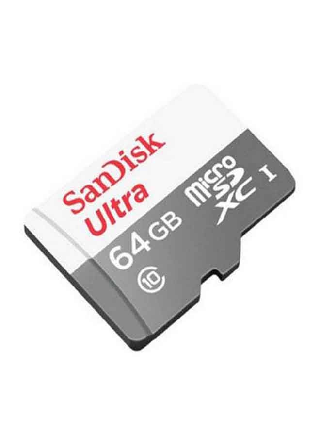 سانديسك بطاقة Ultra 64GB بسرعة 100 ميجابايت/ثانية UHS-I فئة 10 Micro SDXC SDSQUNR-064G-GN3MN 64.0 جيجابايت - Image 2