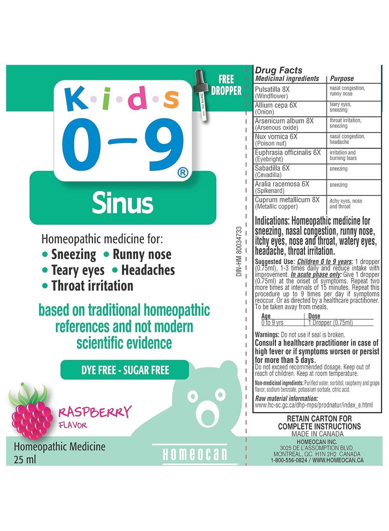 Kids 0-9 Kids 0 - 9 Sinus (All in One) 25 ml - Image 3