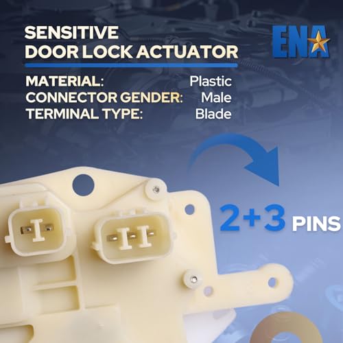 ENA محرك قفل باب السائق الجانبي الأيسر ENA متوافق مع هوندا أكورد سيفيك CRV فيت أوديسي S2000 إنسايت أكورا MDX TL CL 1999 2000 2001 2002 2003 2004 2005 بديل لرقم 72155-S5A-A01 - Image 4