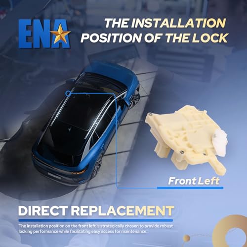ENA محرك قفل باب السائق الجانبي الأيسر ENA متوافق مع هوندا أكورد سيفيك CRV فيت أوديسي S2000 إنسايت أكورا MDX TL CL 1999 2000 2001 2002 2003 2004 2005 بديل لرقم 72155-S5A-A01 - Image 3