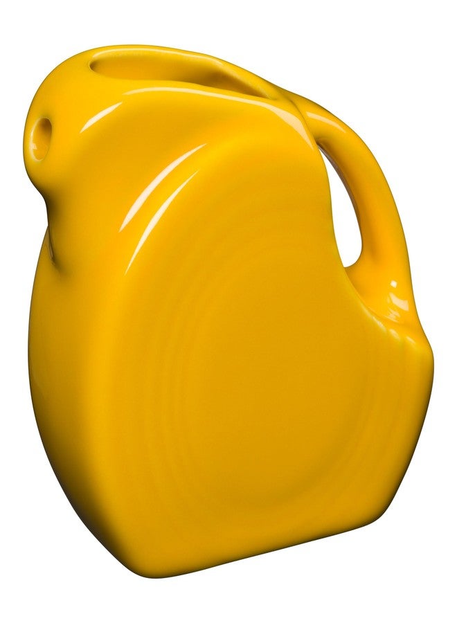 Fiesta® 5oz Mini Disk Pitcher – Durable Ceramic, Lead-Free, Dishwasher/Microwave/Oven Safe – Made in USA - Daffodil - Image 1