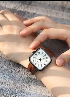 TOMI TOMI Analog Watch With Brown Leather Strap For Unisex, Includes Date Display On a Daily Basis  - Image 4