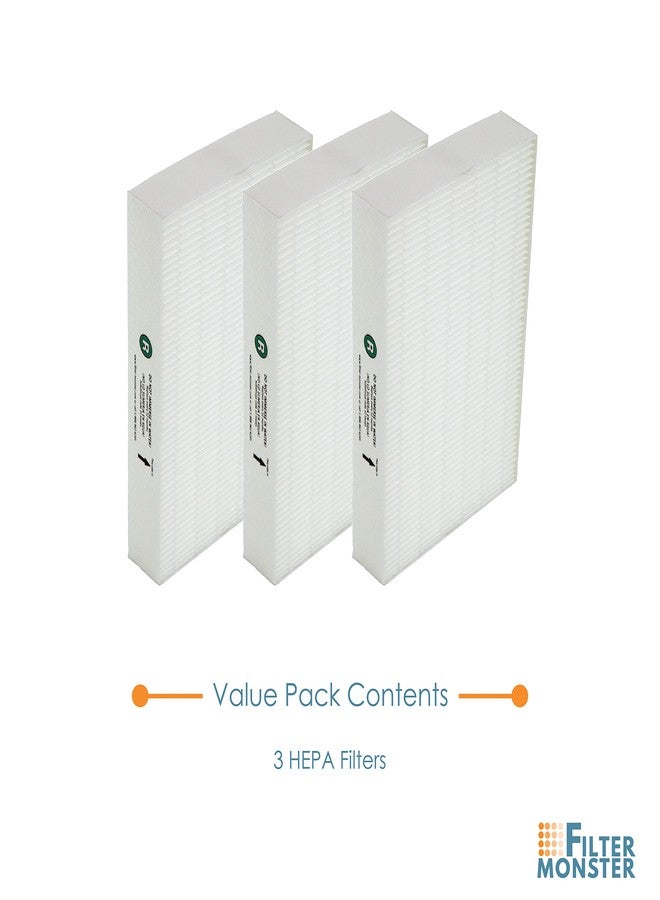 Filter-Monster.com Replacement Filter Compatible with Honeywell R Filter (HRF-R3) for HPA090, HPA100, HPA200, HPA250 and HPA300 Series Air Purifiers (3 Pack) - Image 5