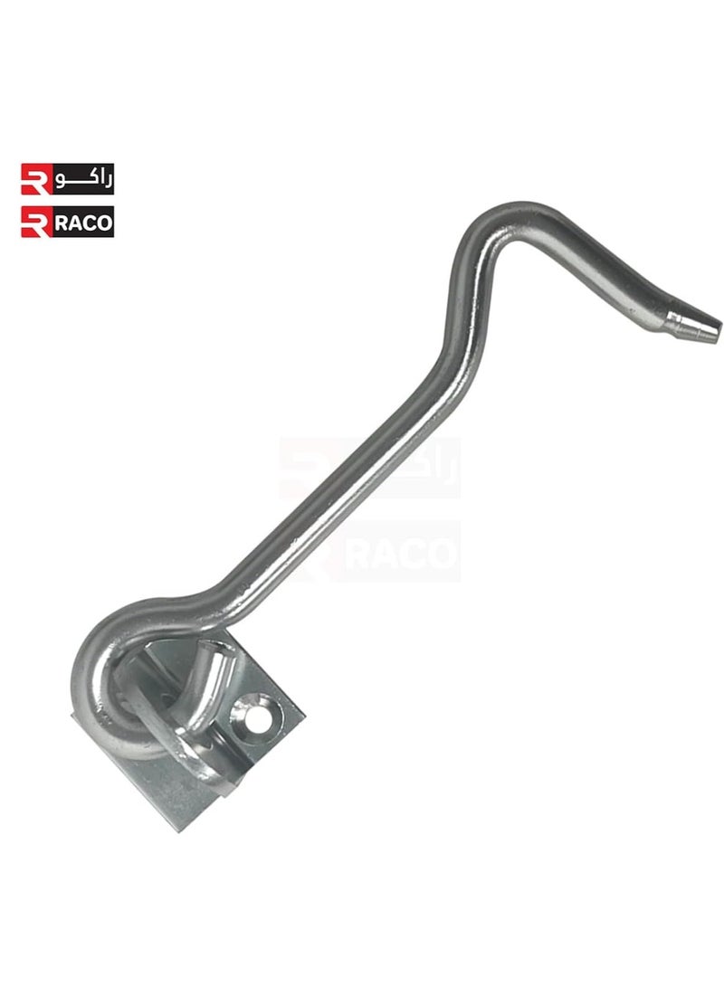 RACO Aluminium Cabin Door Gate Hook and Metal Door Eye Bolt Latch Window Eye Lock with Mounting Screws Pack Of 4 - Image 2