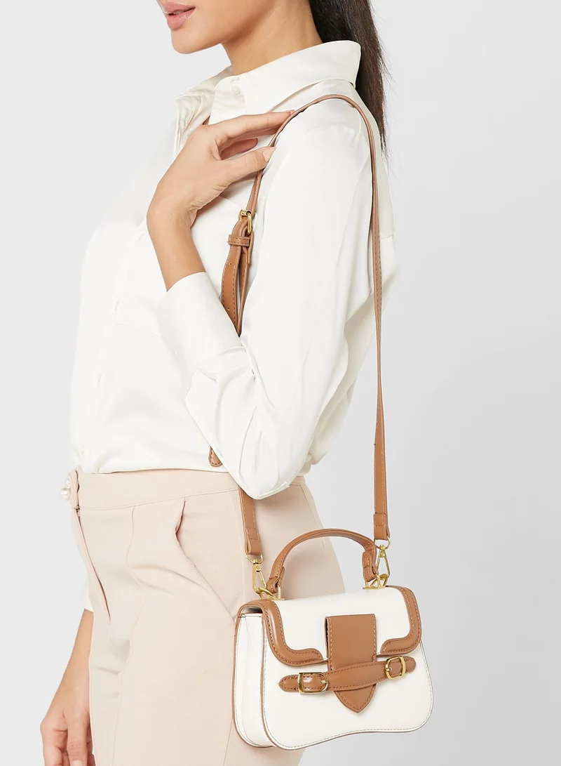 ELLA Buckle Detail Mini Handbag