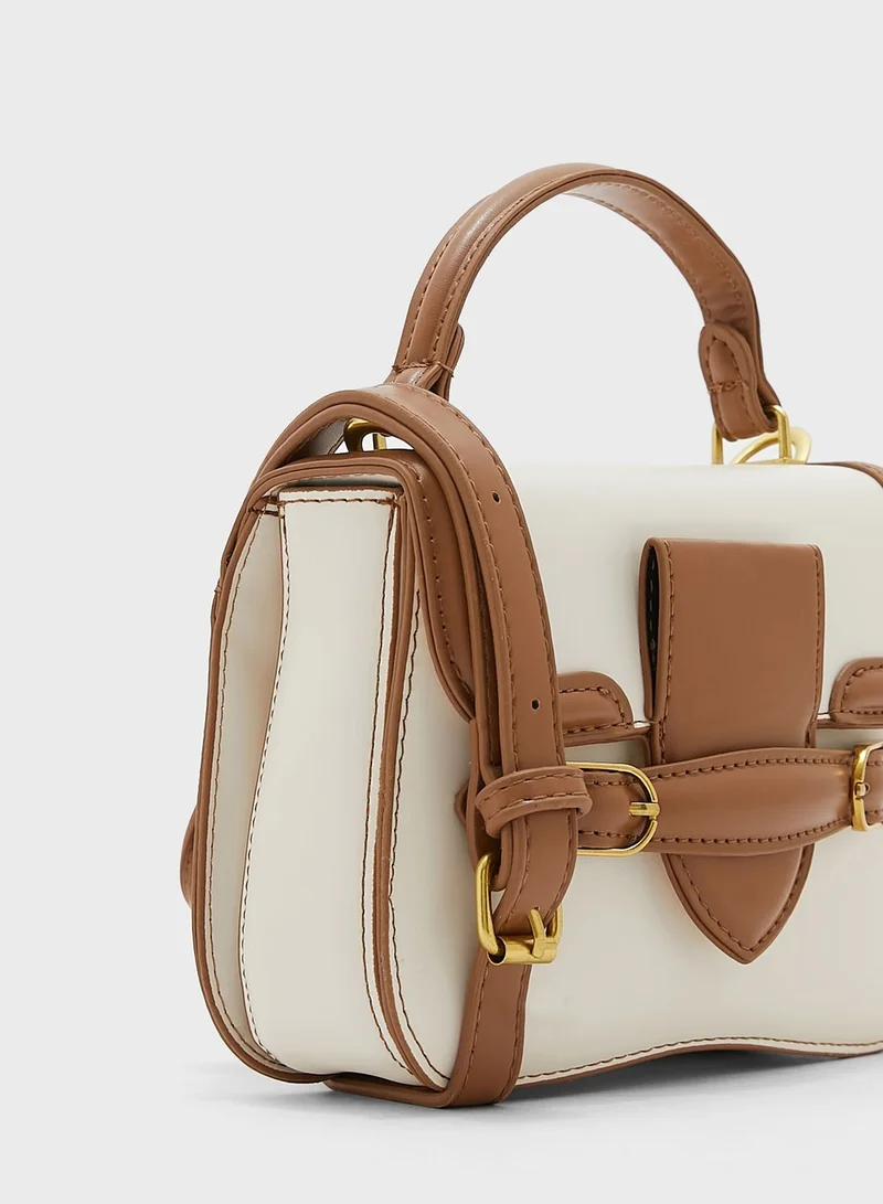 ELLA Buckle Detail Mini Handbag