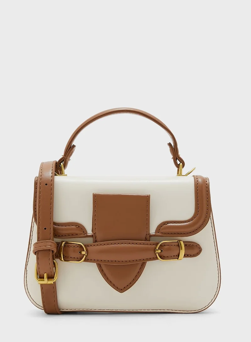 ELLA Buckle Detail Mini Handbag