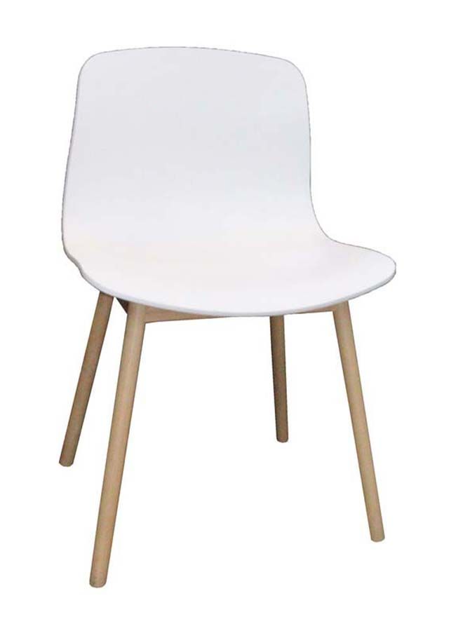 JILPHAR FURNITURE Short Bar Stool with Wooden Legs  - Image 2