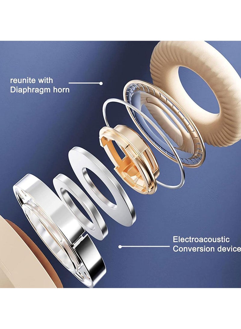 Digipace Bluetooth Headphones, Colorful LED Lights Comfort Foldable Headset, 6 Hours Playtime Lightweight Wireless Headphones, HD Stereo Sound Over Ear Headphones - Image 4