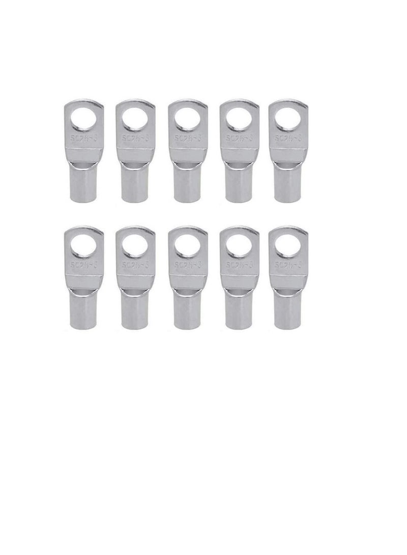 Copper Cable Lugs 10Pcs Set-Wire Terminals, Connector Cable lugs Ring Battery SC Terminals, for Marine, Solar, Automotive, Electric, Home Applications etc (Hole Size 10mm, Cable Size 120mm)  - Image 1
