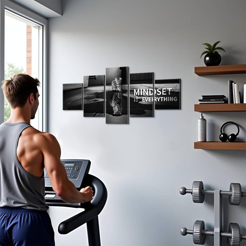 YOUHONG Motivational Wall Art - Mindset is Everything - Image 2