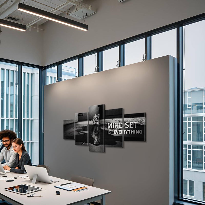 YOUHONG Motivational Wall Art - Mindset is Everything - Image 4