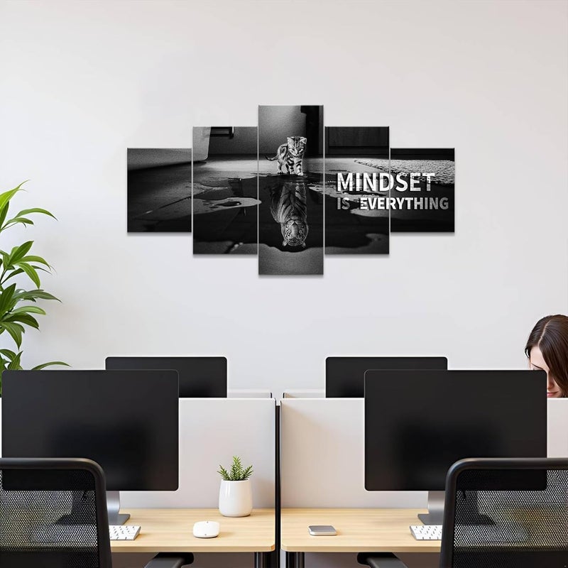 YOUHONG Motivational Wall Art - Mindset is Everything - Image 5