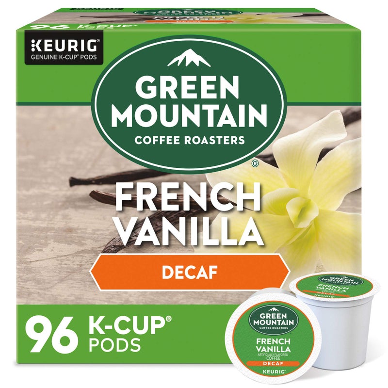 Green Mountain Coffee Roasters French Vanilla Decaf SingleServe Keurig KCup Pods Flavored Light Roast Coffee Pods 96 Count - Image 2