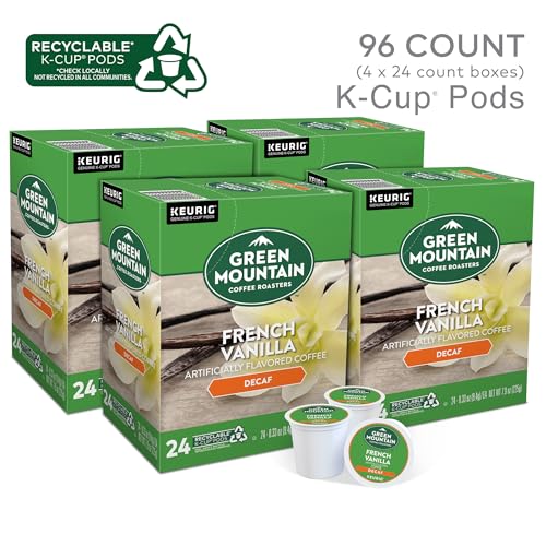 Green Mountain Coffee Roasters French Vanilla Decaf SingleServe Keurig KCup Pods Flavored Light Roast Coffee Pods 96 Count - Image 3