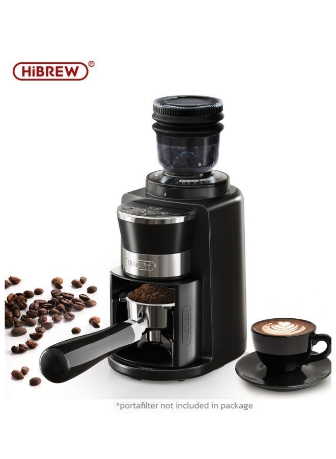 هيبرو مطحنة قهوة كهربائية أوتوماتيكية من HiBREW مزودة بـ 31 سرعة لتحضير الإسبريسو والقهوة الأمريكية والقهوة المقطرة مع إمكانية رؤية مكان تخزين حبوب البن G3A - Image 1