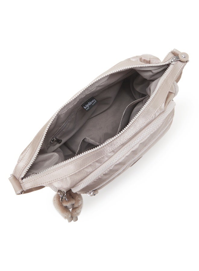 كيبلينغ حقيبة كروس بودي متوسطة جابي بلون ميتاليك جلو - Image 3