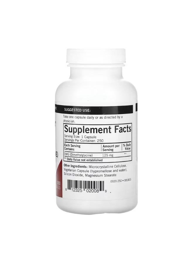 Kirkman Labs DMG Dimethylglycine 125 mg 250 Capsules  - Image 2