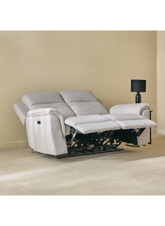 Brittany 2-Seater Fabric Recliner Sofa with Dual Power Seats 97 x 102 x 163 cm