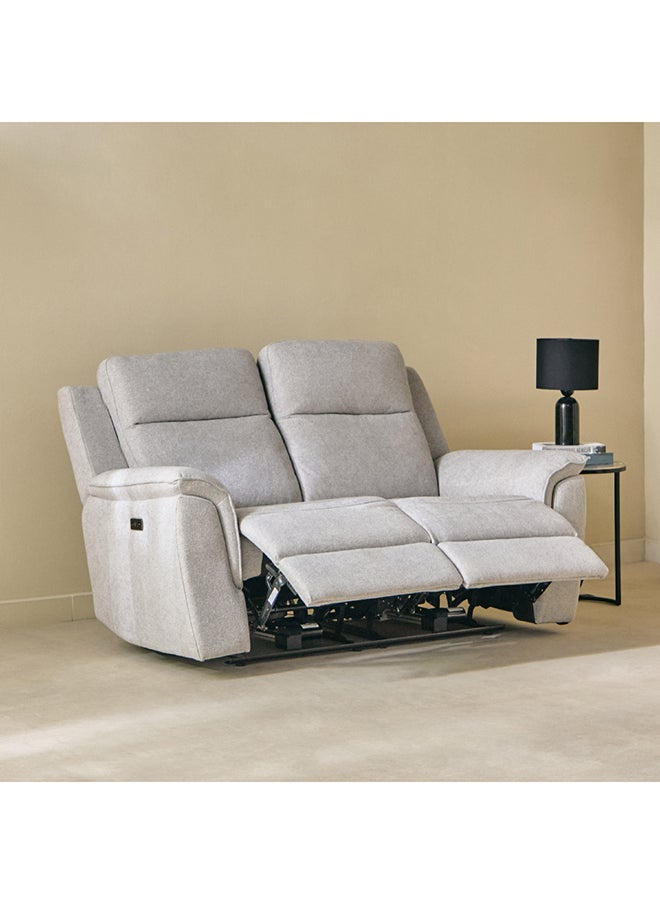 Brittany 2-Seater Fabric Recliner Sofa with Dual Power Seats 97 x 102 x 163 cm