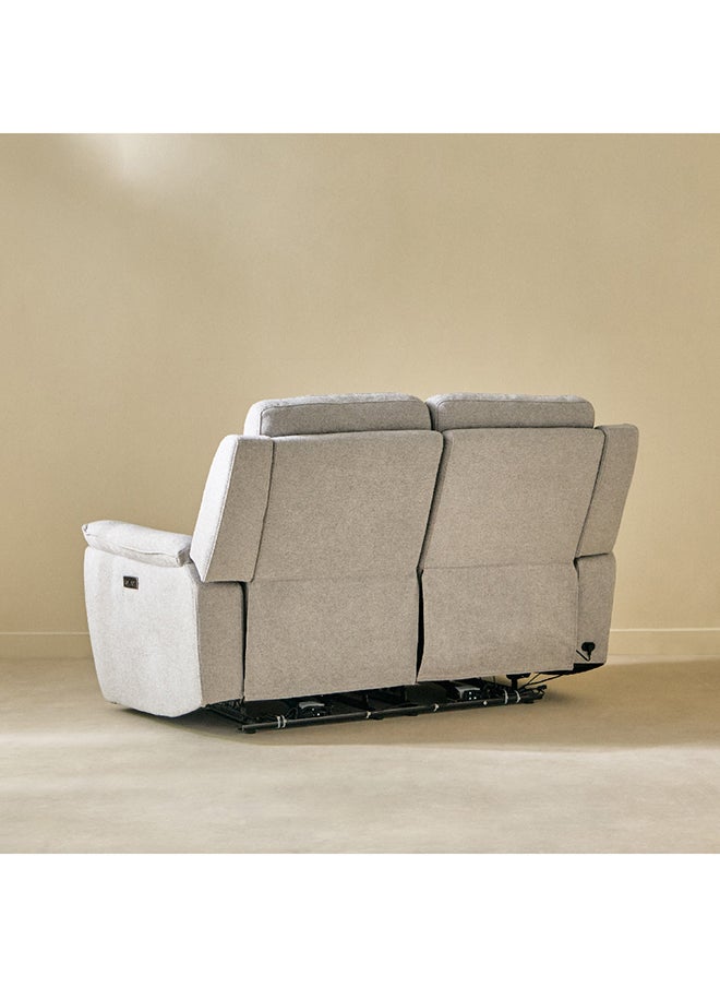 Brittany 2-Seater Fabric Recliner Sofa with Dual Power Seats 97 x 102 x 163 cm