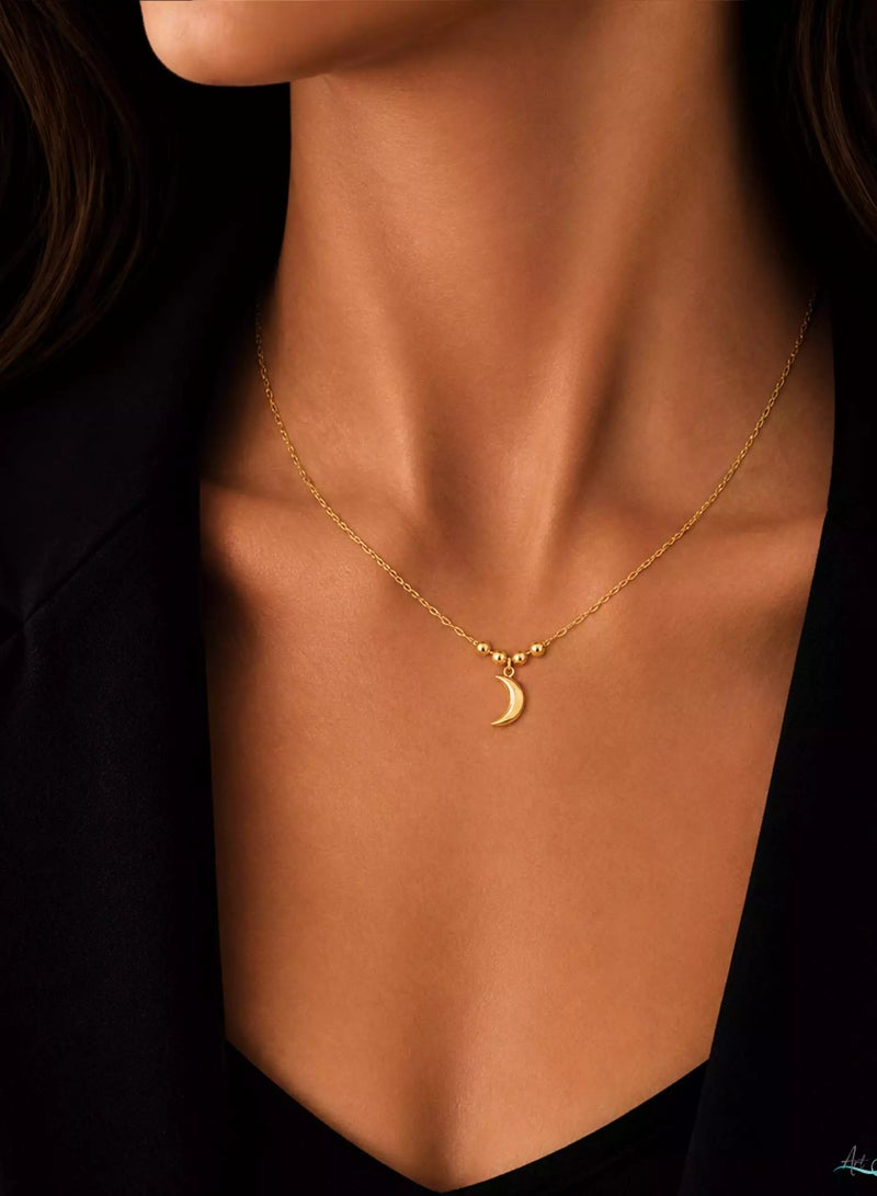 Ruby Art Gold 18K Pure Gold Women’s Necklace Elegant & Premium Design, 0.78 Gram - Image 2