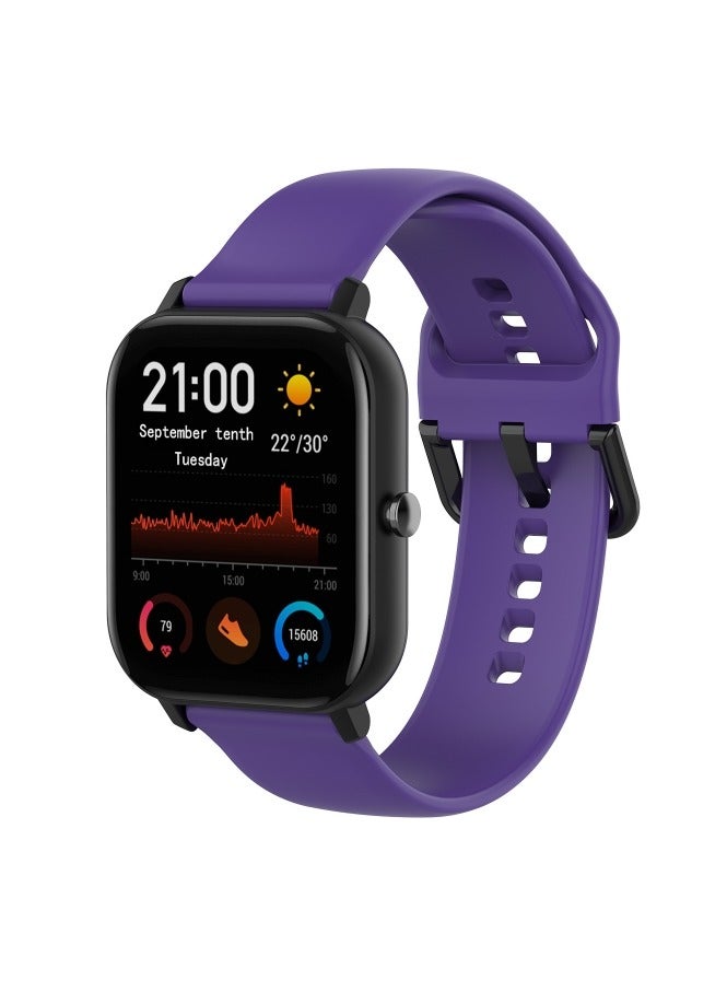 TWEGGON Silicone Band 20mm Compatible with Samsung Galaxy Watch 7/ Watch FE/ Watch 6/ Watch 5/ Watch 4 Purple - Image 4