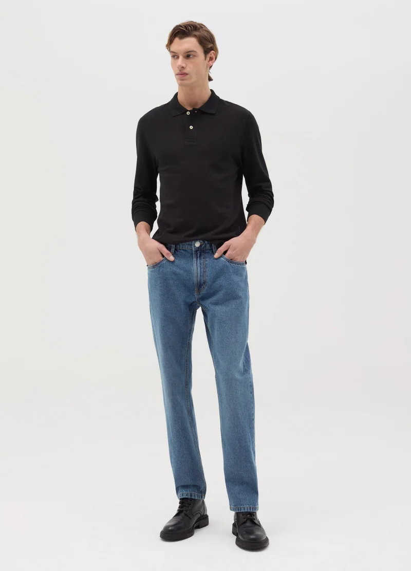 او في اس Medium Blue