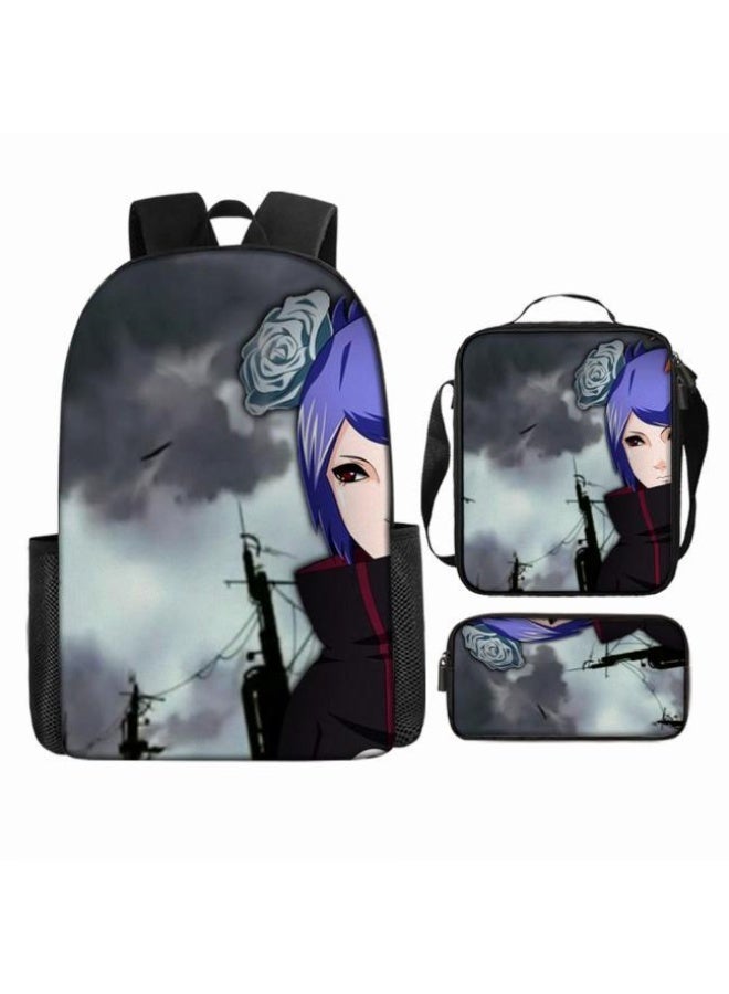 عام حقيبة ظهر مطبوعة بالرسوم المتحركة + مجموعة حقائب اليد + القلم، مجموعة حقائب عملية من ثلاث قطع (يمكن استخدام الطلاب والأطفال ونزهات الأصدقاء ورياضات تسلق الجبال وما إلى ذلك) - 31 - Image 3