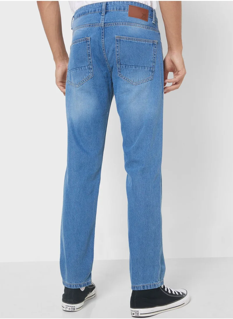 سفنتي فايف Mens Basic Baggy Jeans