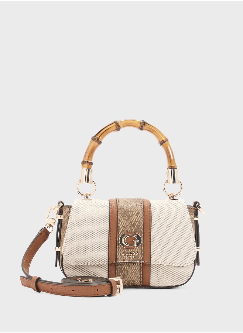 GUESS Kerima Bamboo Mini Tp Hndl Flp  - Image 1