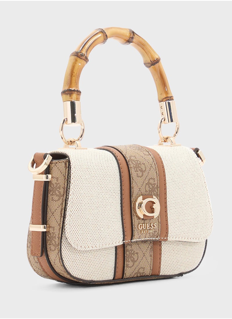 GUESS Kerima Bamboo Mini Tp Hndl Flp  - Image 4