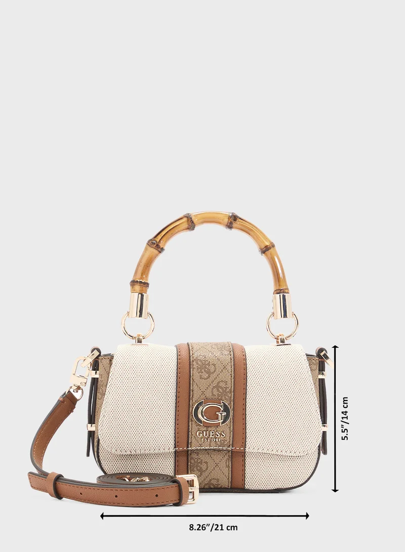 GUESS Kerima Bamboo Mini Tp Hndl Flp