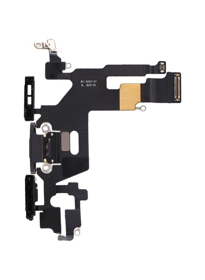 erorex Charging Port Flex Cable for iPhone 11(Black) - Image 2