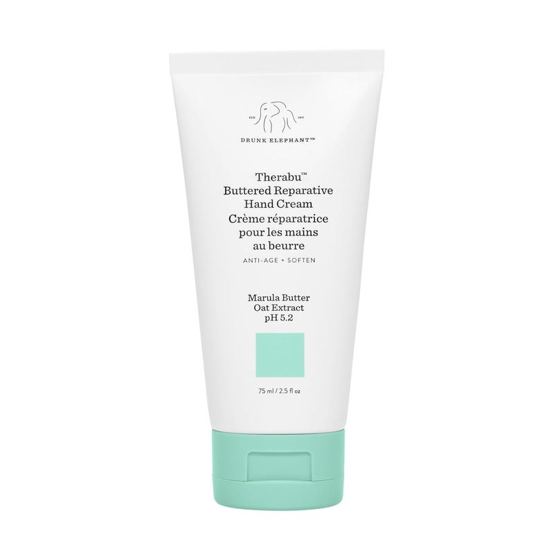 Drunk Elephant Therabu Buttered Reparative Hand Cream  75 ml  Delivers 24Hour Moisture  Free of Essential Oils Silicones and Fragrances  Cruelty Free