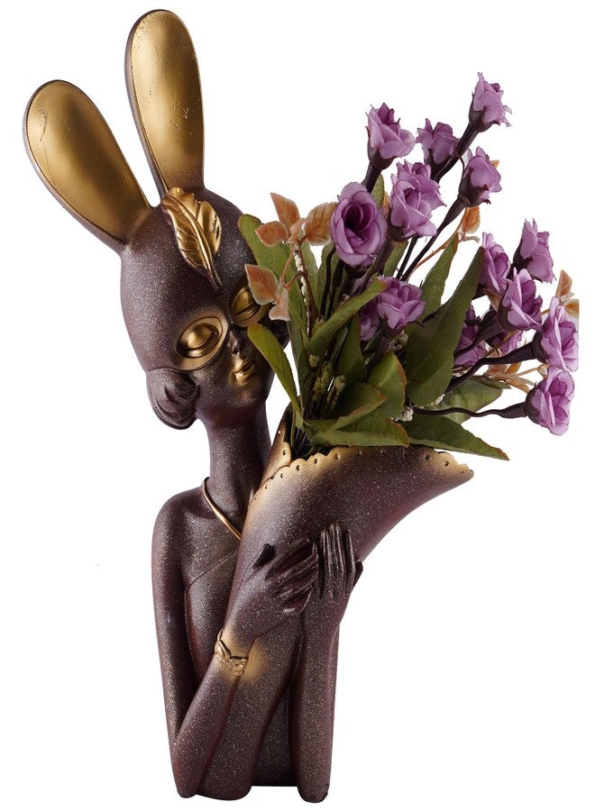ZART Decorative Flower Vases for Living Room, Bedroom, Kitchen, Dining Room, Office, Home Decor 14 Inch Mix (Brown, MEEDIM) - Image 3