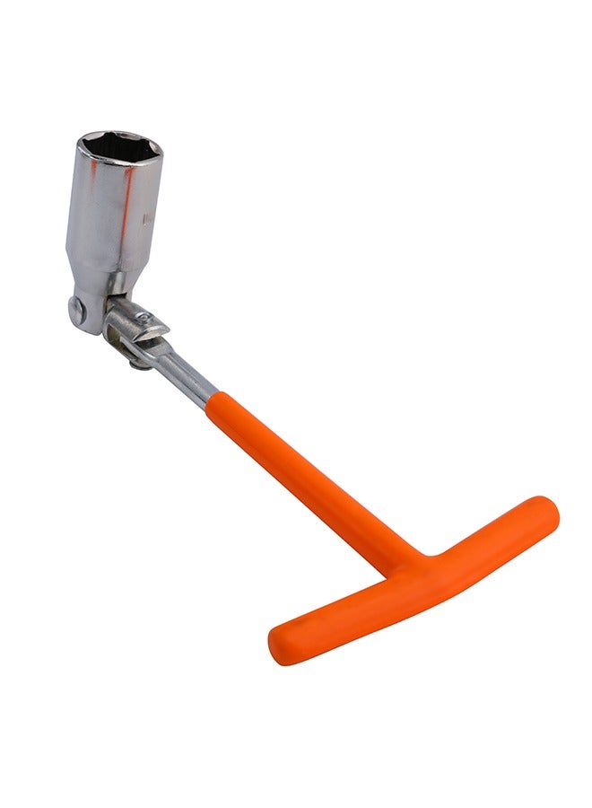 Spark Plug T-Wrench -21mm Orange- Universal Joint Wrench with Ergonomic Handle -for Automotive Engine Maintenance, Car Repair, Spark Plug Removal and Installation -for DIY and Professional Use - Image 3