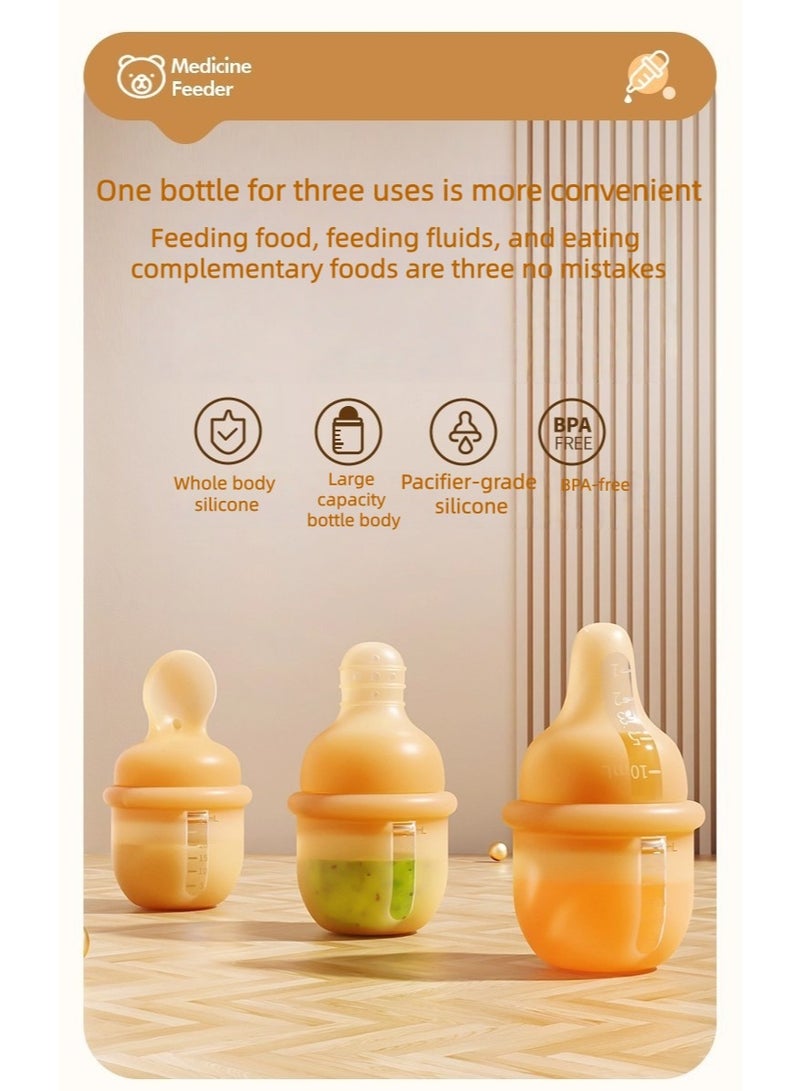 One bottle of three purpose newborn feeding nipple, drinking water to feed medication to prevent choking, - Image 4