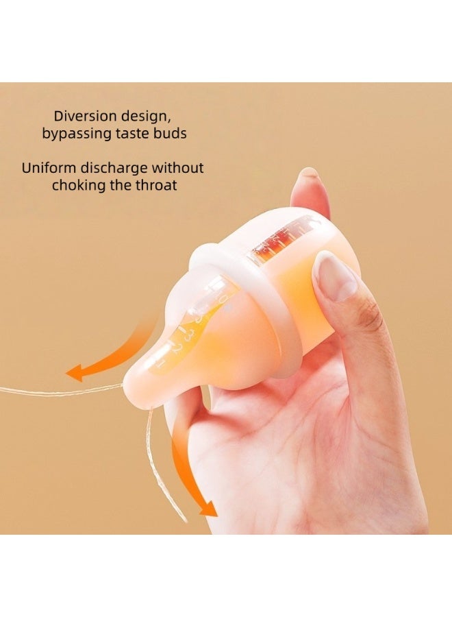 One bottle of three purpose newborn feeding nipple, drinking water to feed medication to prevent choking, - Image 2
