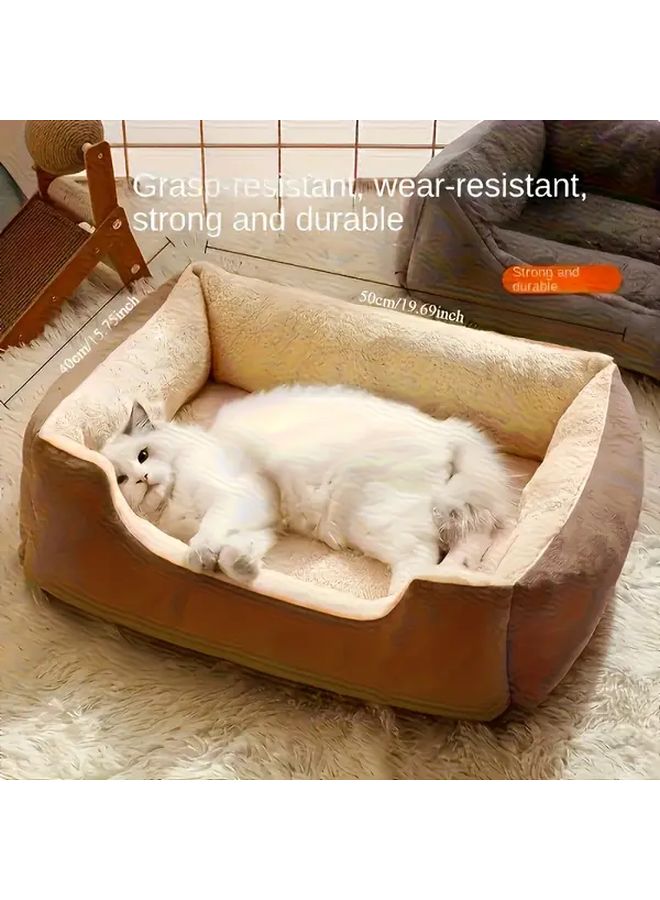 Medium Green Orthopedic Pet Bed Non Slip Bottom Bite Resistant Washable Cushioned Mattress - Image 5