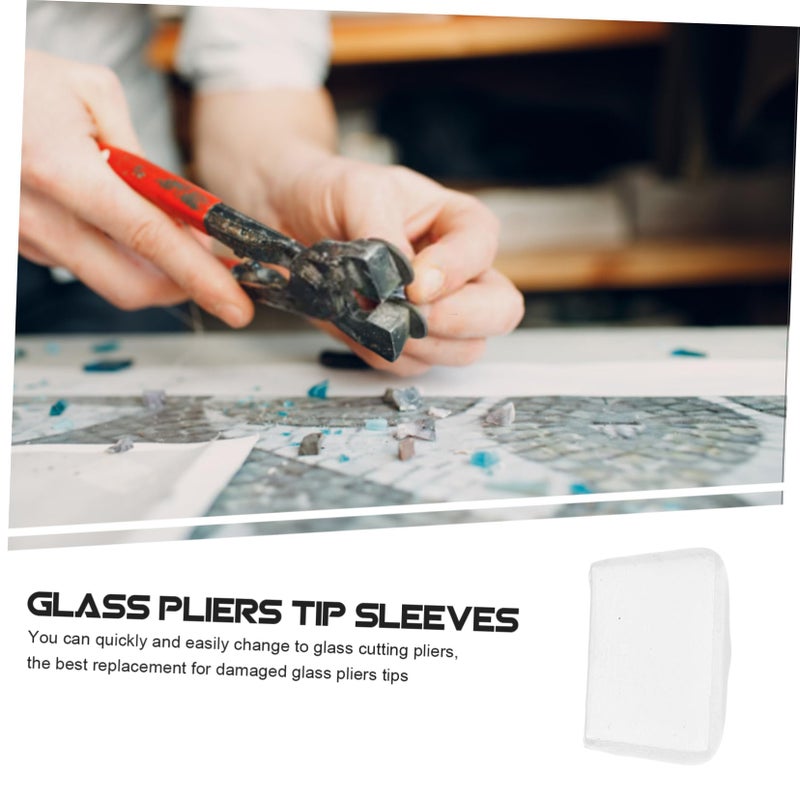 8 Pcs PVC Glass Clamp Running Pliers Set with Rubber Tips and Protective Pads for Glass Cutting - Image 5