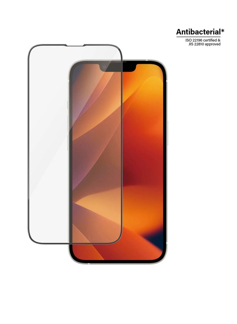 HEXABEX iPhone 14 6.1" Screen Protector, High Quality Tempered Glass Screen Protector for iPhone 14 6.1" Black/Clear - Image 2