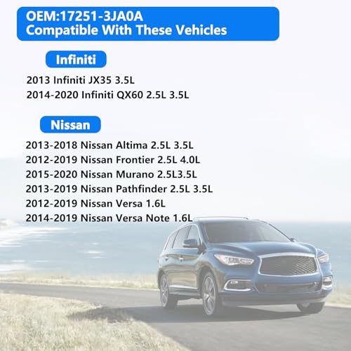 keriolee Gas Cap 17251-3JA0A for 2012-2020 Nissan Frontier,2012-2020 Versa sedan,2014-2019 Versa Note,2013-2019 Pathfinder,2013-2018 Altima, 2013 Infiniti JX35,2014-2020 Infiniti QX60 Fuel Cap - Image 2