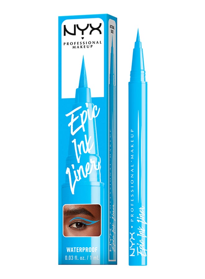 NYX Epic Ink Liner Waterproof Liquid Eyeliner Vintage Baby Vegan Formula Intense Pigment