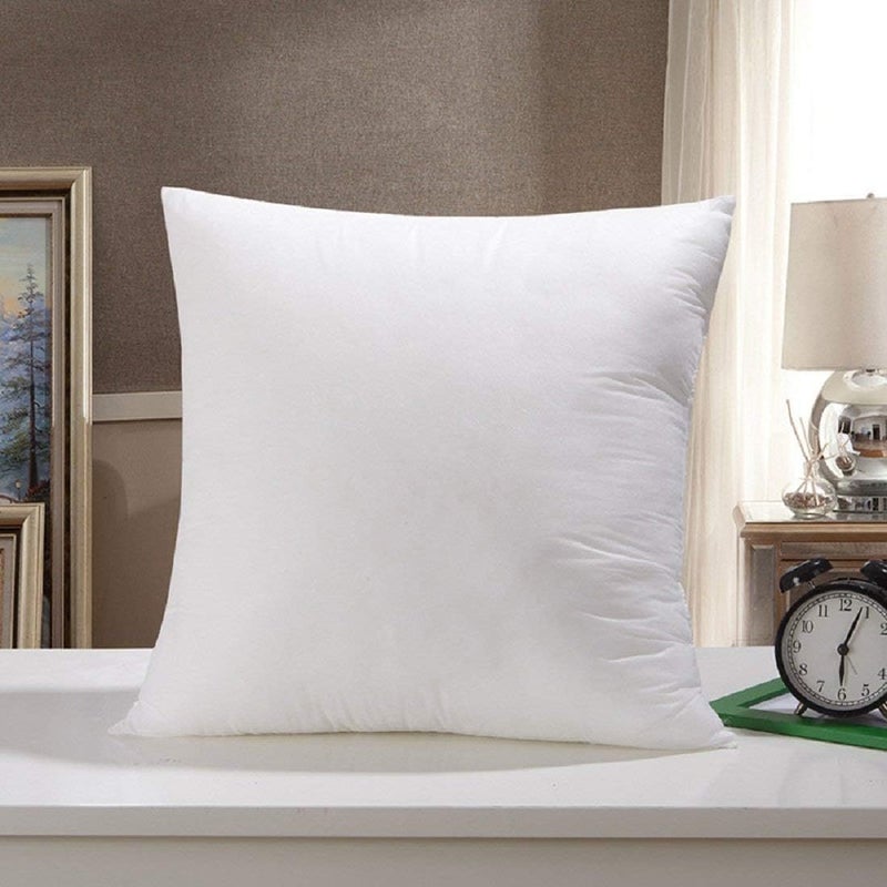 Luxury Cushion Filler, Decorative Pillow Inserts (Pack of 2, White) - Square Indoor Bed and Couch Pillows - Hollowfibre Cushion Fillers (Pack of 8, 40 x 40 cm) - Image 3