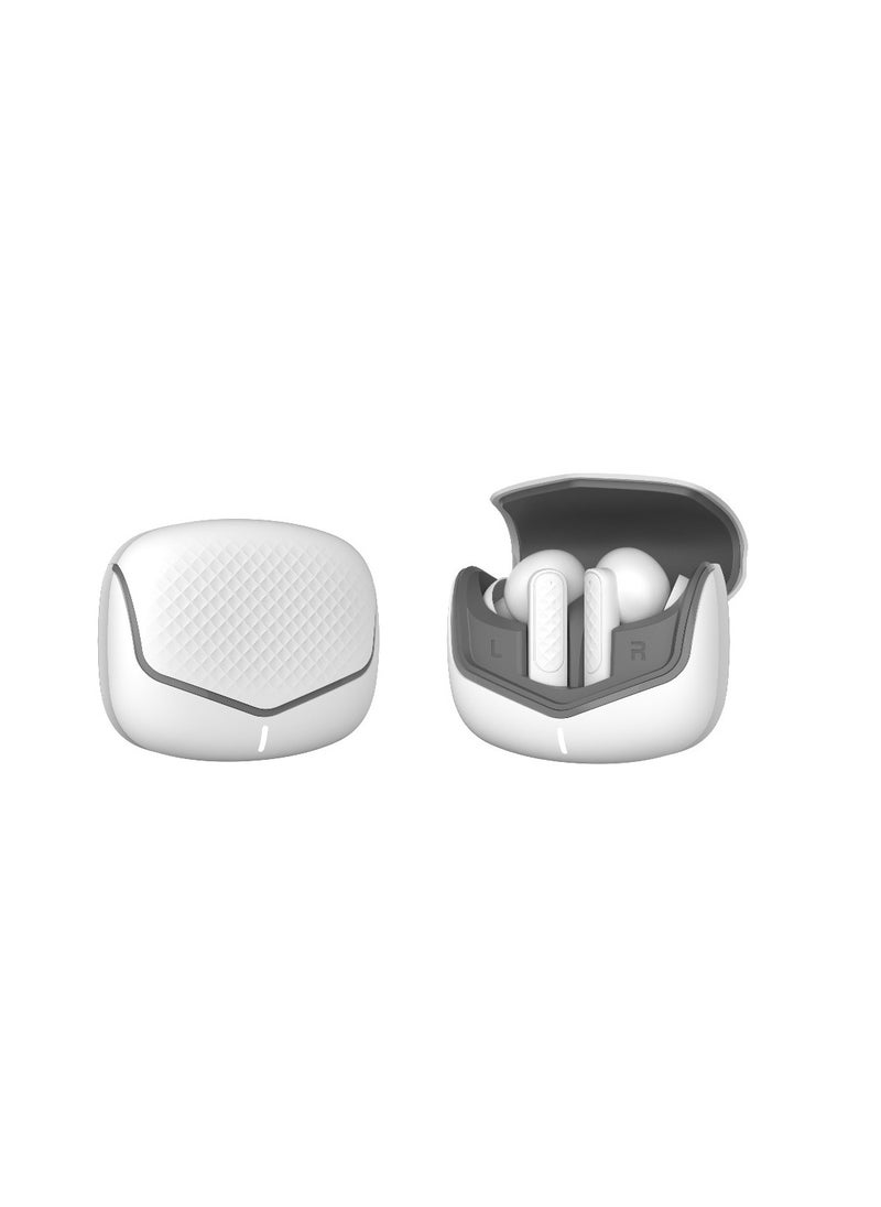 GREEN LION Tune X True Wireless ENC & ANC Earbuds with IPX5 Waterproof and 6 Hours Playtime / Quad-Microphone / In-App Control / Truewireless Headphones / Hands-Free Calling - White  - Image 5