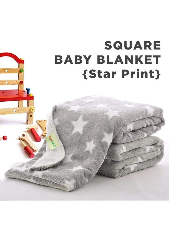 OYO BABY Baby Blanket Wrapperpack Of 2 (Dark Blue & Grey) ; Towel For Boys And Girls ; All Season Swaddle For 012 Month ; Nursing Baby Carrier Gifts ; Soft Flannel Sleeping Bag ; Great Gifts  - Image 3
