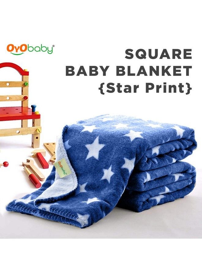 OYO BABY Baby Blanket Wrapperpack Of 2 (Dark Blue & Grey) ; Towel For Boys And Girls ; All Season Swaddle For 012 Month ; Nursing Baby Carrier Gifts ; Soft Flannel Sleeping Bag ; Great Gifts  - Image 4